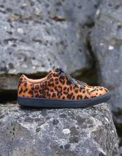 Christine Laure Accessoires*Baskets motif léopard