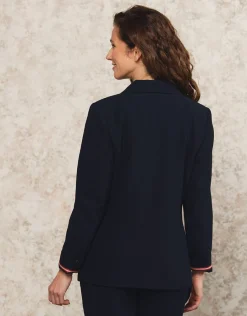 Christine Laure Habillées|Vestes*Blazer crêpe marine