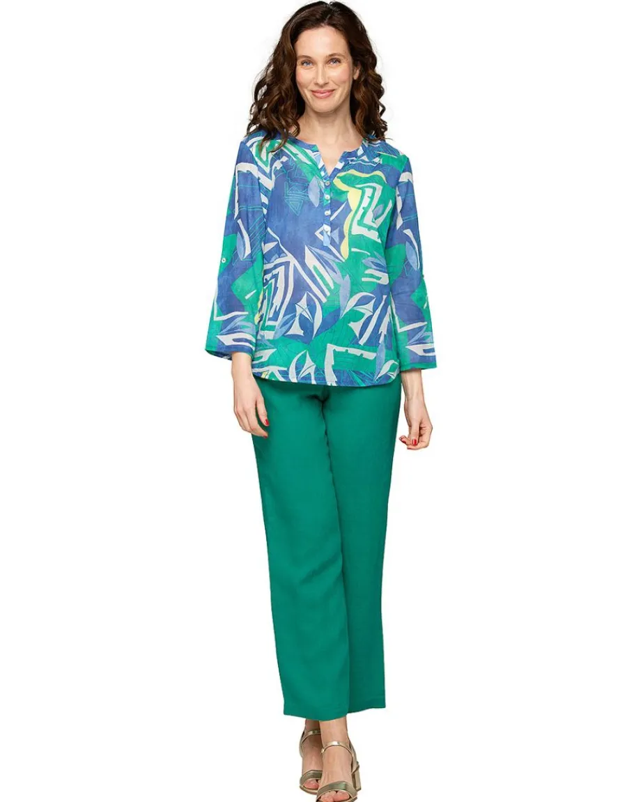 Christine Laure Chemisiers & Blouses|Hauts*Blouse 100% coton bleu