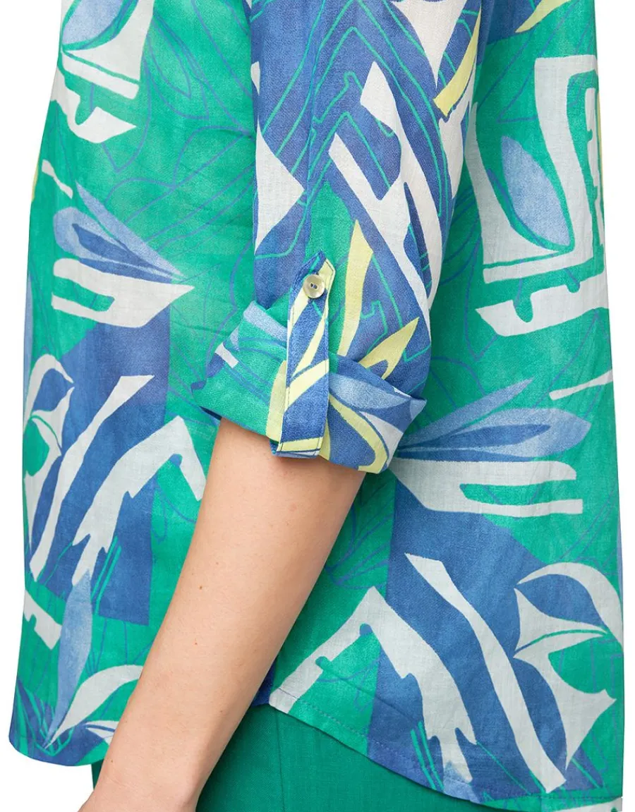 Christine Laure Chemisiers & Blouses|Hauts*Blouse 100% coton bleu