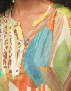 Christine Laure Chemisiers & Blouses|Hauts*Blouse 100% coton vert