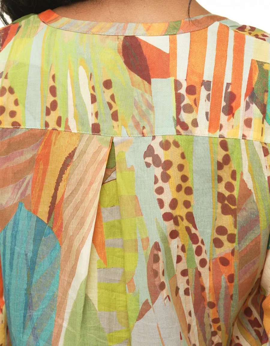 Christine Laure Chemisiers & Blouses|Hauts*Blouse 100% coton vert