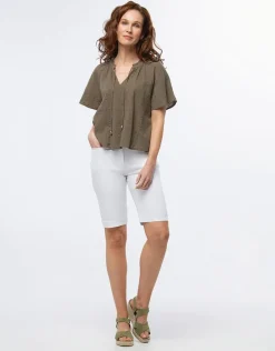Christine Laure Chemisiers & Blouses|Hauts*Blouse ample coton kaki