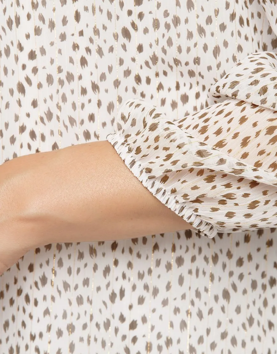 Christine Laure Hauts|Chemisiers & Blouses*Blouse ample motif écru