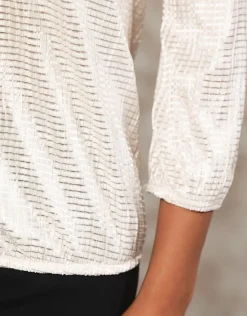 Christine Laure Chemisiers & Blouses|Hauts*Blouse bijoux blanc