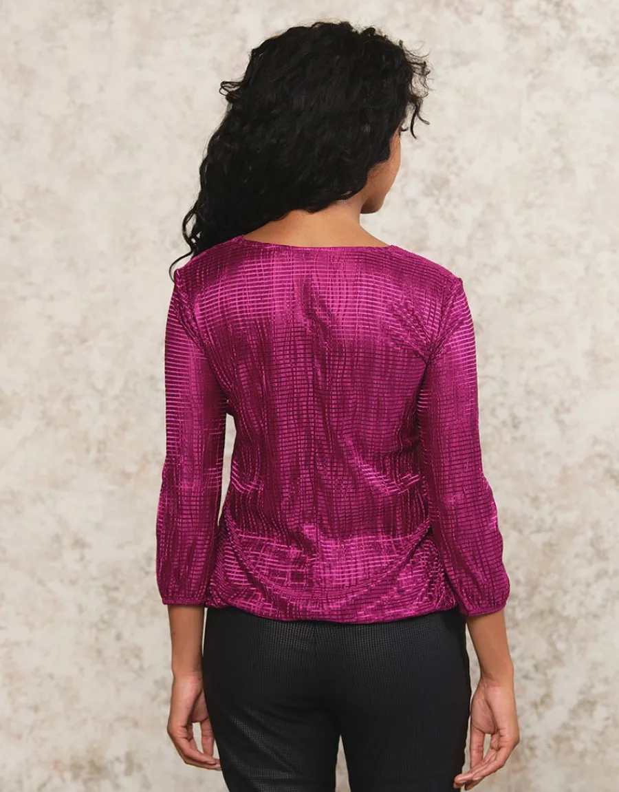 Christine Laure Chemisiers & Blouses|Hauts*Blouse bijoux violet