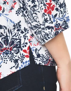 Christine Laure Chemisiers & Blouses|Hauts*Blouse blanche fleurs