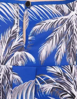 Christine Laure Chemisiers & Blouses|Hauts*Blouse bleu roi palmiers