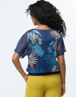 Christine Laure Chemisiers & Blouses|Hauts*Blouse chic voile bleu