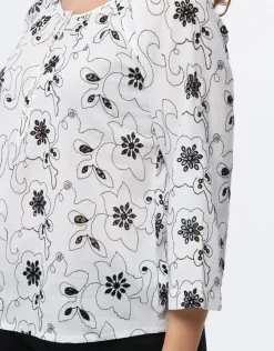 Christine Laure Chemisiers & Blouses|Hauts*Blouse coton broderie