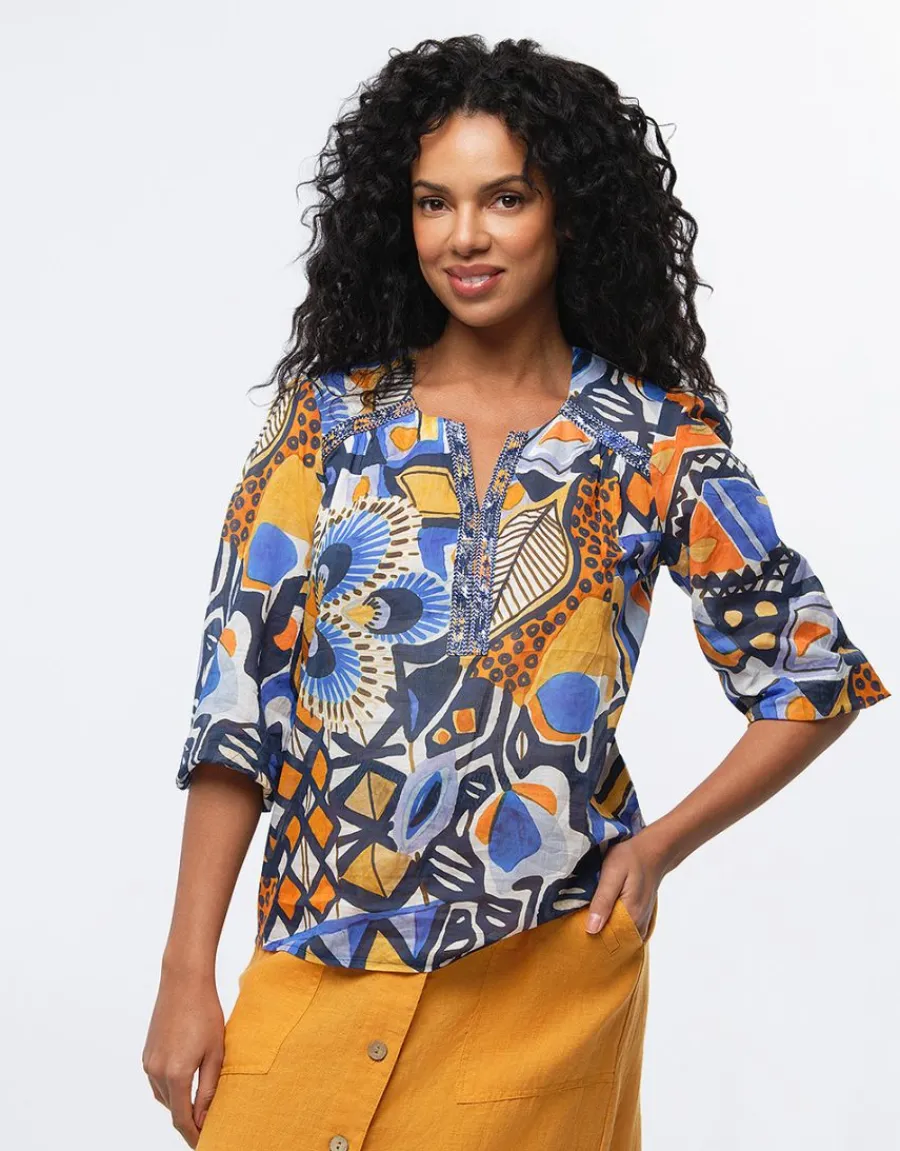 Christine Laure Chemisiers & Blouses|Hauts*Blouse coton imprimé