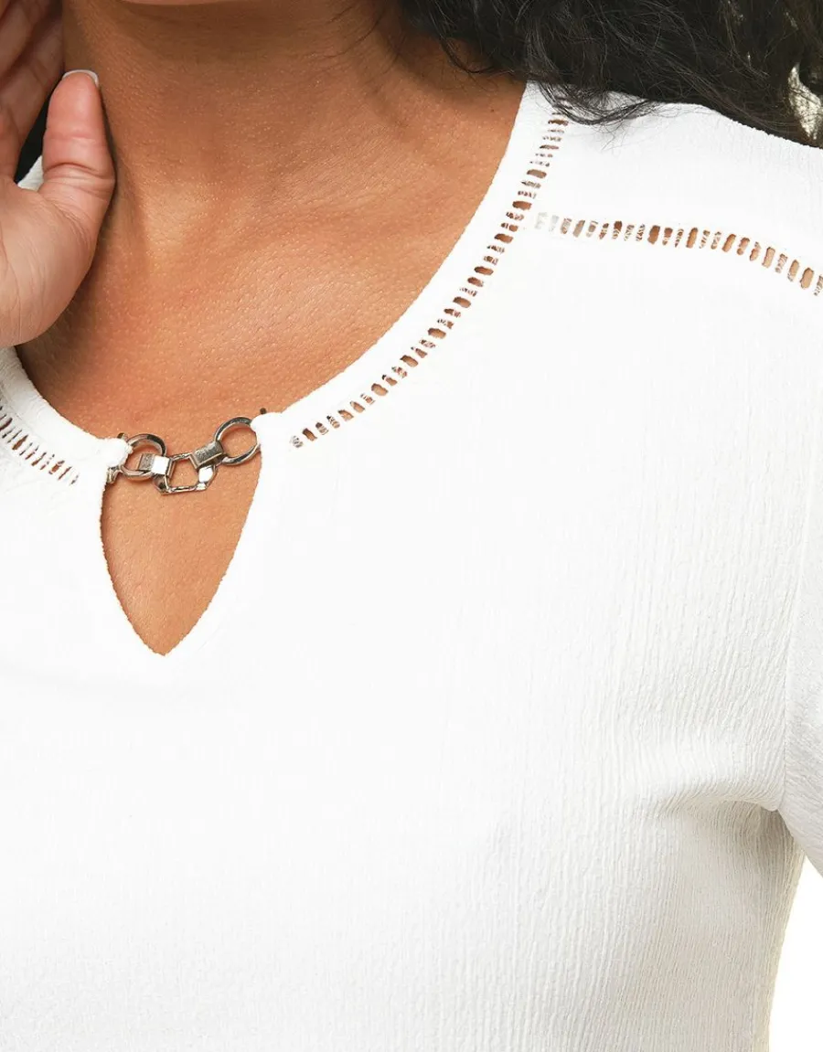 Christine Laure Chemisiers & Blouses|Hauts*Blouse creponnée écru