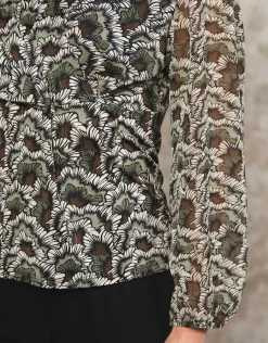 Christine Laure Chemisiers & Blouses|Hauts*Blouse feuillage vert