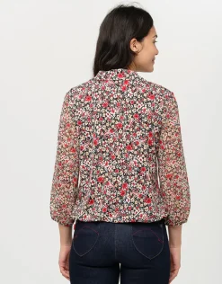 Christine Laure Chemisiers & Blouses|Hauts*Blouse fleurie rouge