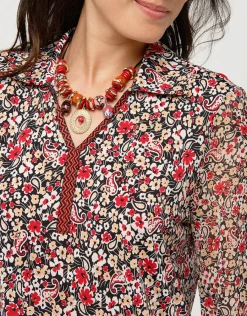 Christine Laure Chemisiers & Blouses|Hauts*Blouse fleurie rouge