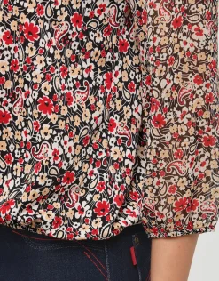 Christine Laure Chemisiers & Blouses|Hauts*Blouse fleurie rouge