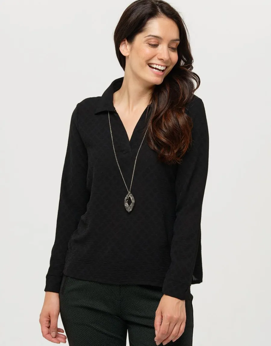 Christine Laure Chemisiers & Blouses|Hauts*Blouse fluide noire