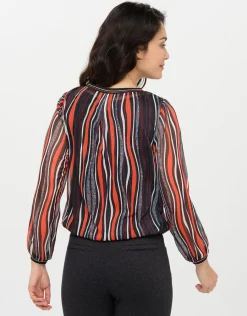 Christine Laure Chemisiers & Blouses|Hauts*Blouse fluide rayée noire