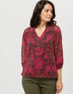 Christine Laure Chemisiers & Blouses|Hauts*Blouse fluide rose