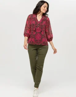 Christine Laure Chemisiers & Blouses|Hauts*Blouse fluide rose