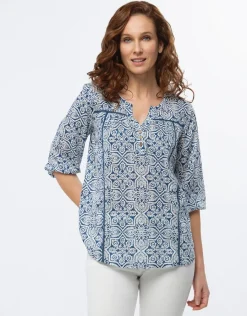 Christine Laure Chemisiers & Blouses|Hauts*Blouse imprimé aztèque