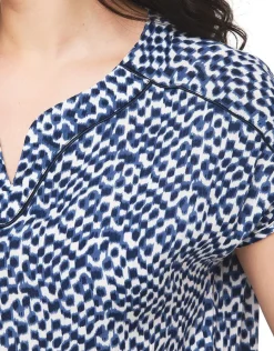 Christine Laure Chemisiers & Blouses|Hauts*Blouse imprimé bleu
