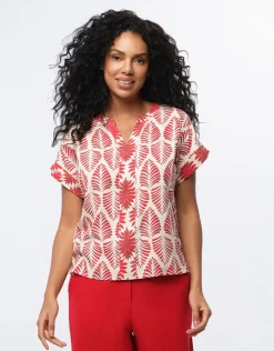 Christine Laure Chemisiers & Blouses|Hauts*Blouse imprimé rouge