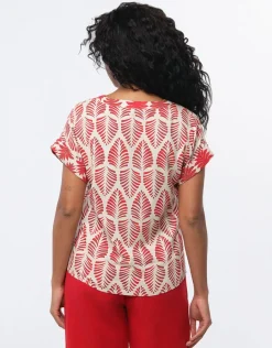 Christine Laure Chemisiers & Blouses|Hauts*Blouse imprimé rouge