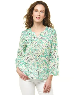 Christine Laure Chemisiers & Blouses|Hauts*Blouse imprimé vert clair