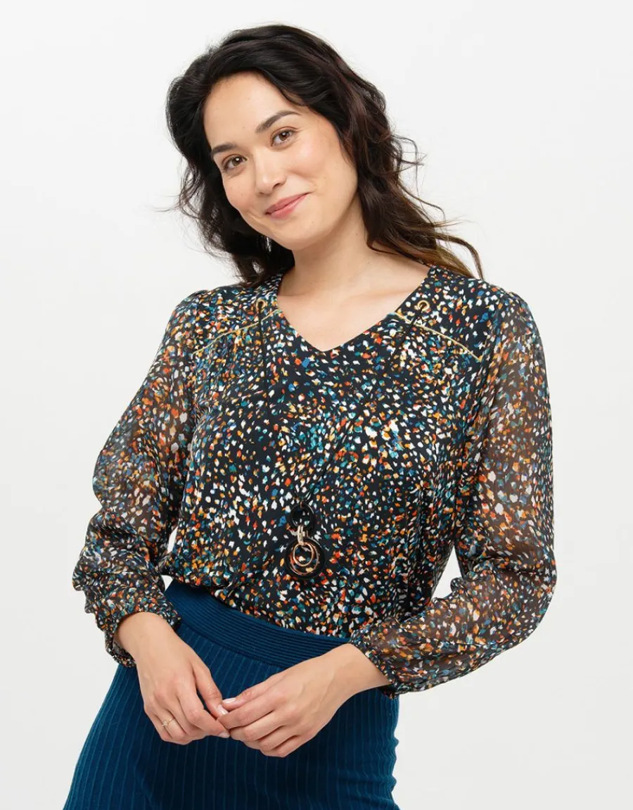Christine Laure Chemisiers & Blouses|Hauts*Blouse imprimée bijou