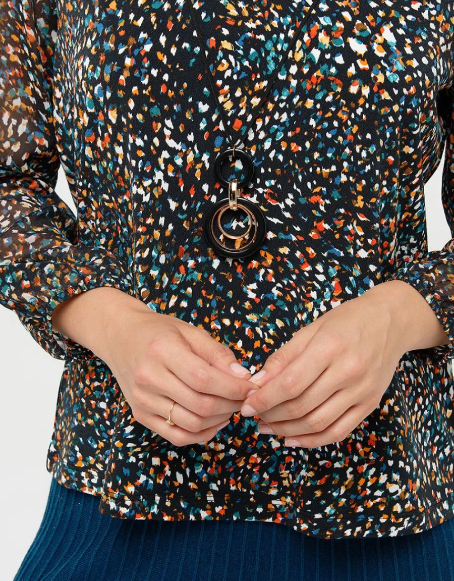 Christine Laure Chemisiers & Blouses|Hauts*Blouse imprimée bijou