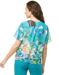 Christine Laure Chemisiers & Blouses|Hauts*Blouse imprimée bleu