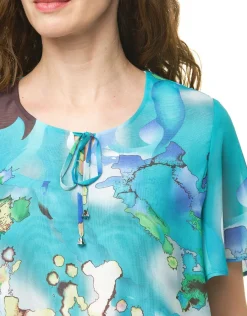 Christine Laure Chemisiers & Blouses|Hauts*Blouse imprimée bleu