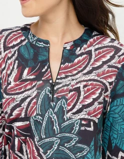 Christine Laure Chemisiers & Blouses|Hauts*Blouse imprimée bleu