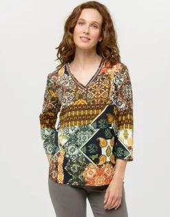 Christine Laure Chemisiers & Blouses|Hauts*Blouse imprimée kaki