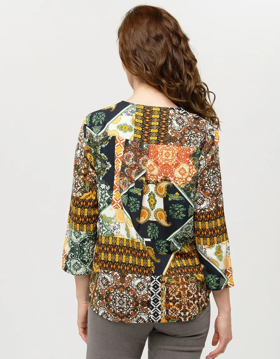 Christine Laure Chemisiers & Blouses|Hauts*Blouse imprimée kaki