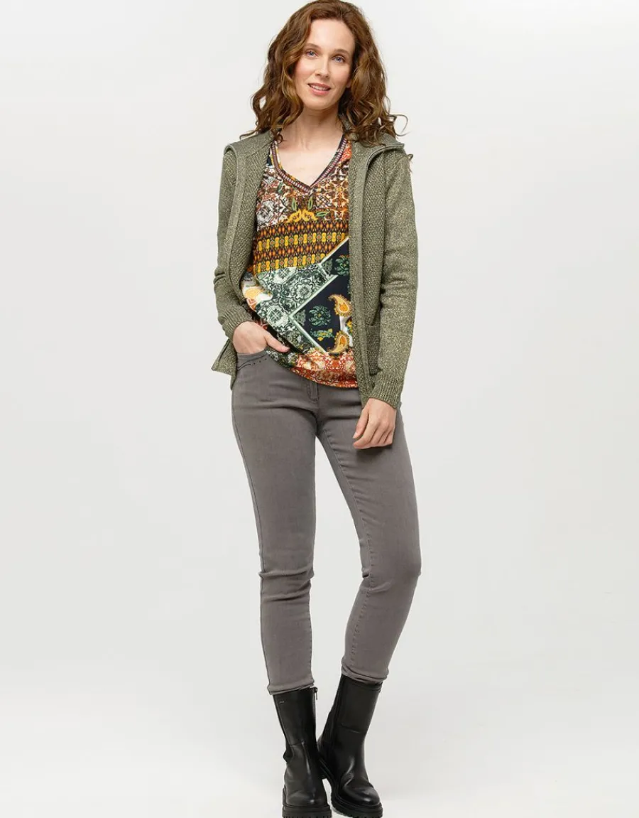 Christine Laure Chemisiers & Blouses|Hauts*Blouse imprimée kaki