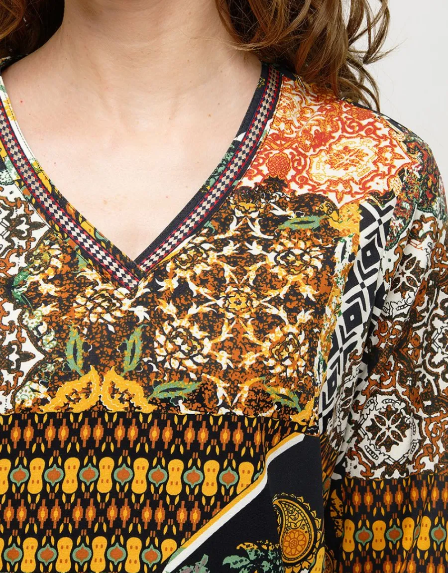 Christine Laure Chemisiers & Blouses|Hauts*Blouse imprimée kaki