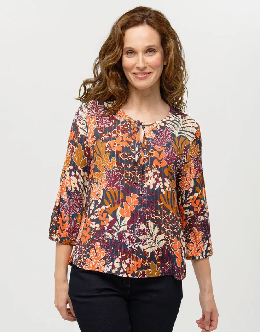 Christine Laure Chemisiers & Blouses|Hauts*Blouse imprimée orange
