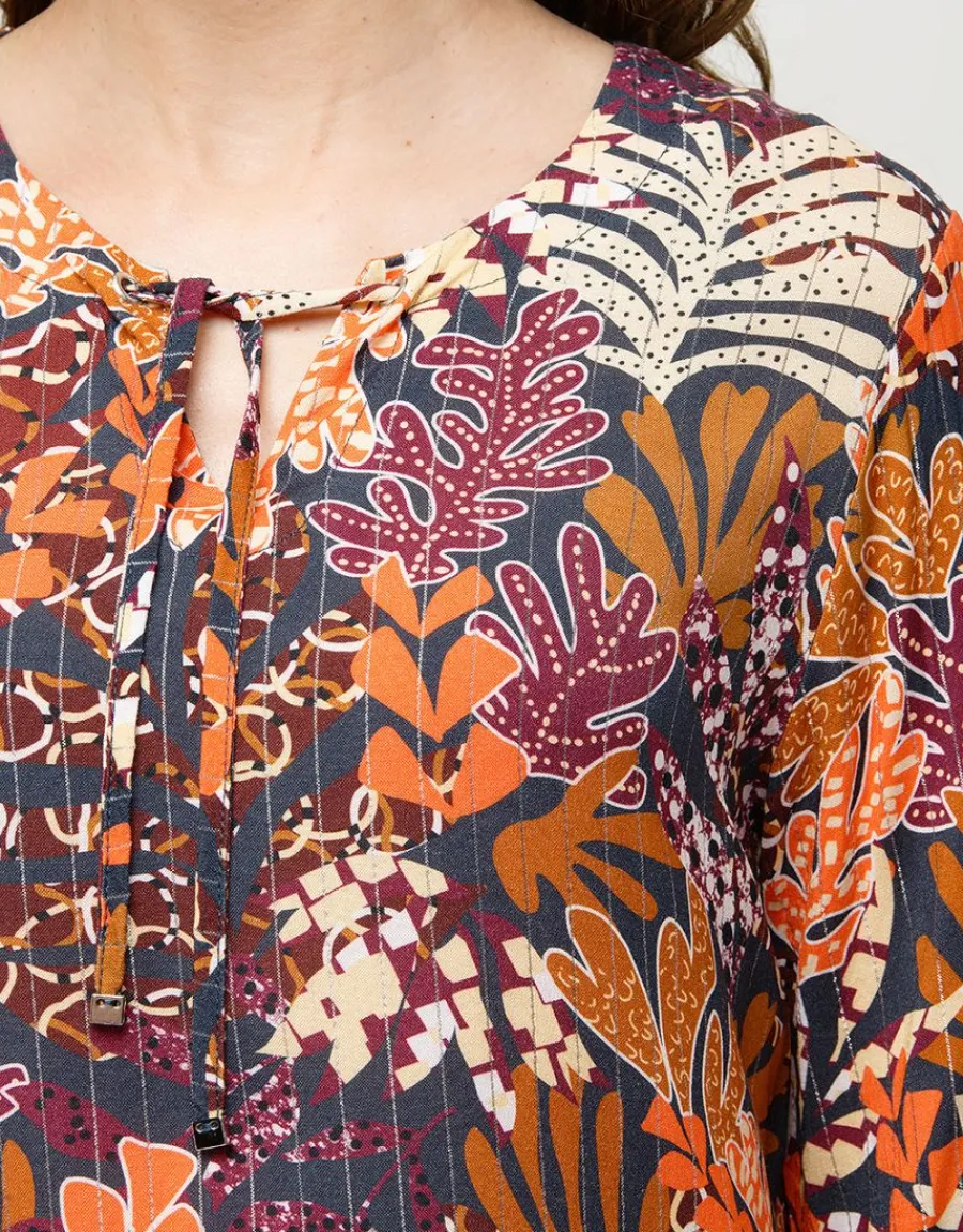 Christine Laure Chemisiers & Blouses|Hauts*Blouse imprimée orange