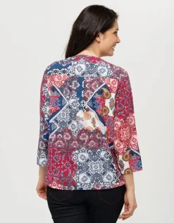 Christine Laure Chemisiers & Blouses|Hauts*Blouse imprimée rouge