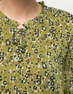 Christine Laure Chemisiers & Blouses|Hauts*Blouse kaki imprimé