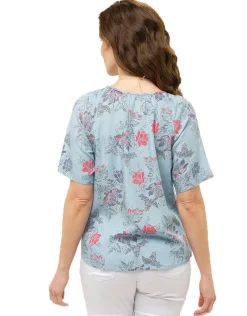 Christine Laure Chemisiers & Blouses|Hauts*Blouse lyocell bleu ciel