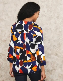 Christine Laure Chemisiers & Blouses|Hauts*Blouse motif bleu