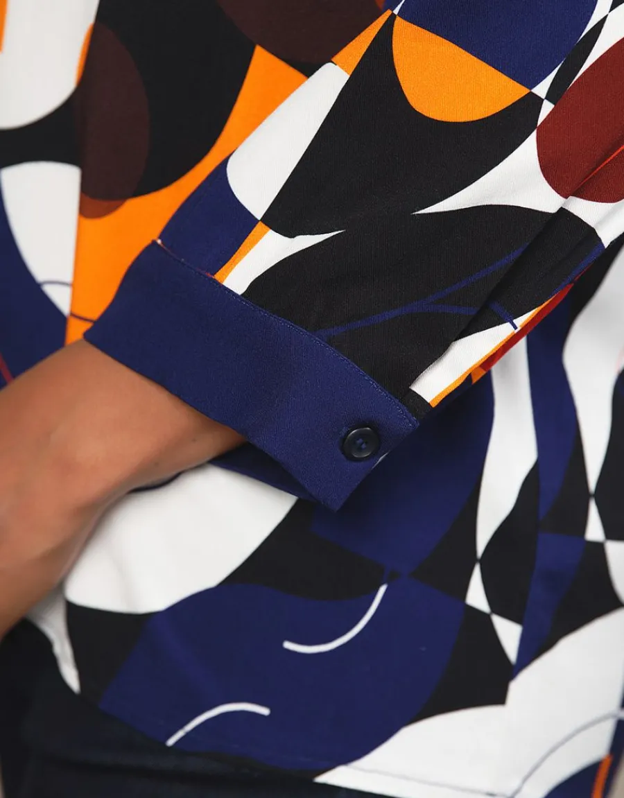 Christine Laure Chemisiers & Blouses|Hauts*Blouse motif bleu