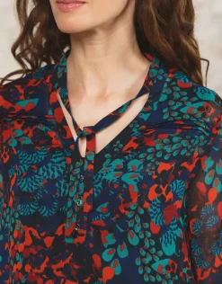 Christine Laure Chemisiers & Blouses|Hauts*Blouse motif bleu