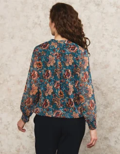 Christine Laure Chemisiers & Blouses|Hauts*Blouse motif floral bleu