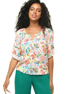 Christine Laure Chemisiers & Blouses|Hauts*Blouse orange fleurs