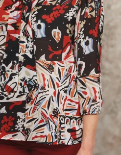 Christine Laure Chemisiers & Blouses|Hauts*Blouse orange imprimée