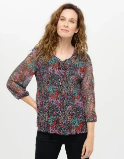 Christine Laure Chemisiers & Blouses|Hauts*Blouse plissée imprimée